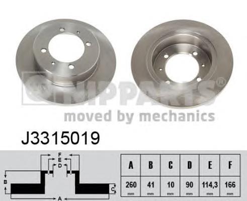 J3315019 Nipparts Дискові гальма