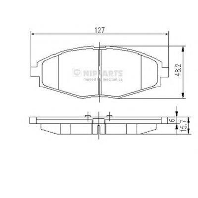 Купити J3600909 Nipparts Колодки гальмівні передні, дискові