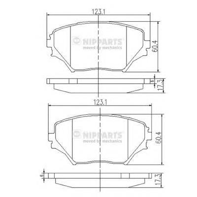 Гальмівні колодки Nipparts J3602095 ціна, від 22.07 USD
