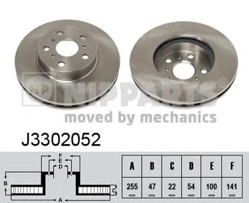 Купити J3302052 Nipparts Ротор гальмівний