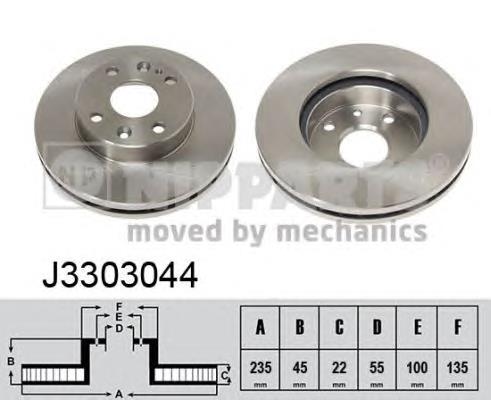 Купити J3303044 Nipparts Ротор гальмівний