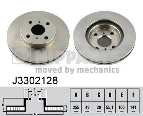 Гальмівні диски передні J3302128 Nipparts