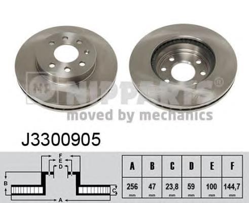 Диск гальмівний передній Nipparts J3300905