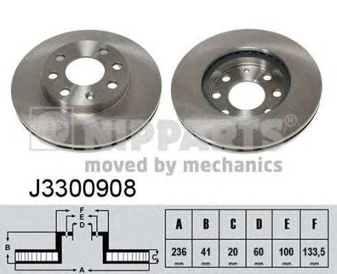 Диск переднього гальма Nipparts J3300908 ціна, від 22.01 USD
