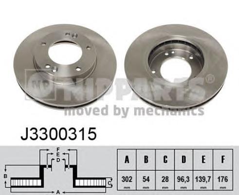 Гальмівні диски передні J3300315 Nipparts
