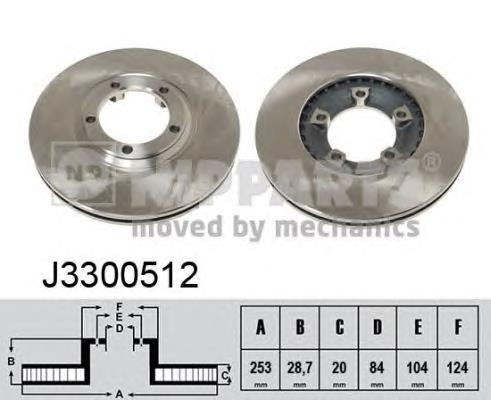 Гальмівні диски передні J3300512 Nipparts