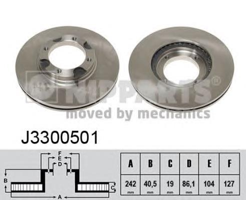 Диск переднього гальма Nipparts J3300501 ціна, від 29.10 USD