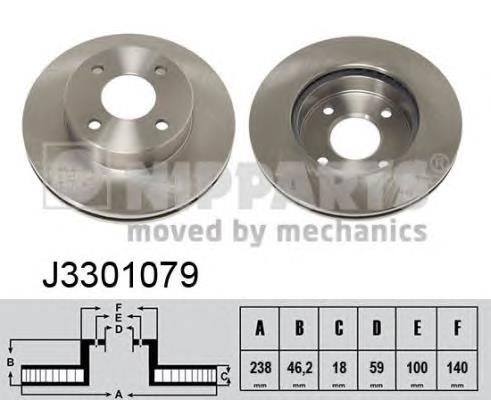 Диск переднього гальма Nipparts J3301079 ціна, від 16.30 USD