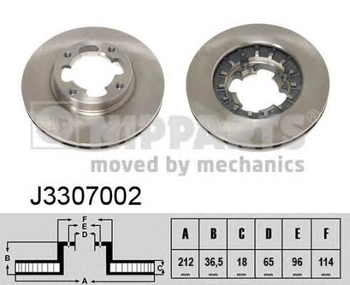 Гальмівні диски передні J3307002 Nipparts