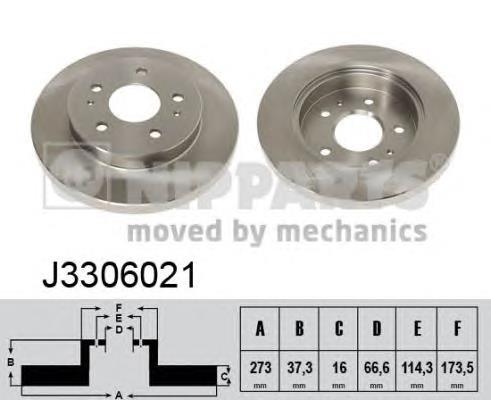 Гальмівні диски передні J3306021 Nipparts