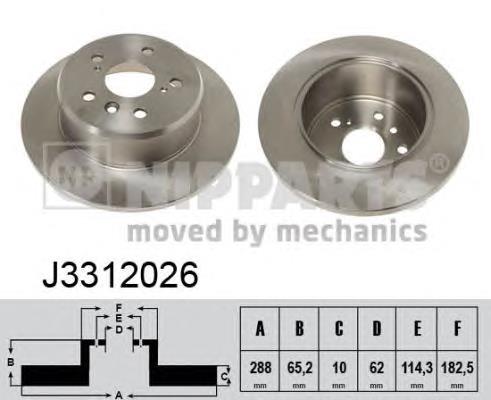 J3312026 Nipparts Дискові гальма