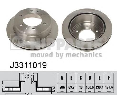 Гальмівні диски J3311019 Nipparts