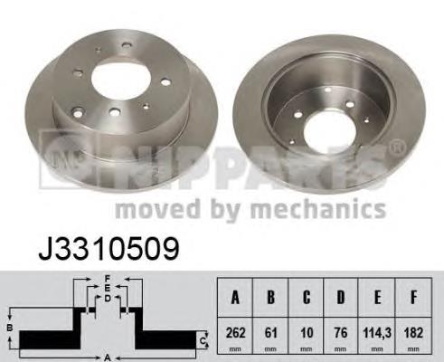 Купити J3310509 Nipparts Диск заднього гальма