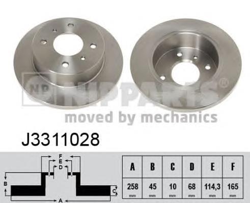 Гальмівні диски J3311028 Nipparts