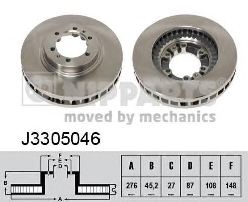 J3305046 Nipparts Гальмо дискове переднє