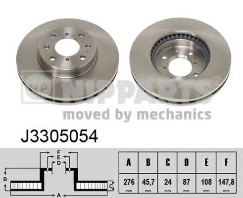 J3305054 Nipparts Гальмо дискове переднє
