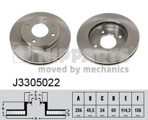 Купити J3305022 Nipparts Ротор гальмівний