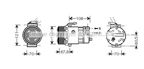 Компресор кондиціонера OLAK139 AVA