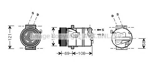 Компресор кондиціонера OLAK430 AVA