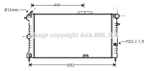 Купити OLA2190 AVA Радіатор двигуна