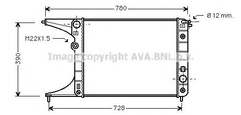 Радіатор основний AVA OLA2201 ціна, від 86.50 USD