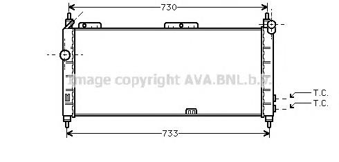 Радіатор охолодження AVA OLA2203