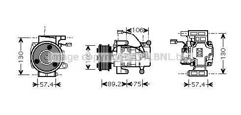 Компресор кондиціонера MZK208 AVA