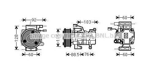 Компресор кондиціонера MZK251 AVA