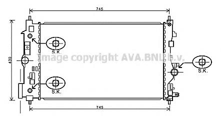 Радіатор основний AVA OL2546 ціна, від 125.25 USD