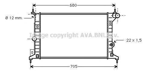 Радіатор основний AVA OL2242 ціна, від 42.81 USD