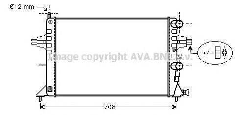 Радіатор охолодження AVA OL2255