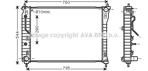 Радіатор OL2434 AVA