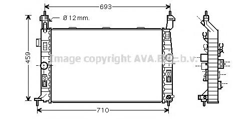 Радіатор основний AVA OL2345 ціна, від 84.86 USD