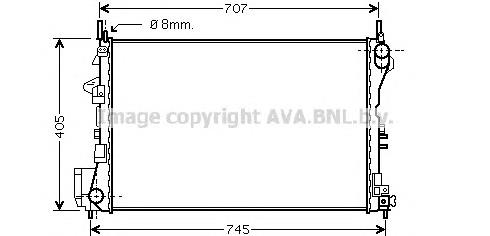 Радіатор основний AVA OL2338 ціна, від 54.46 USD