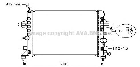 OL2363 AVA Радіатор охолодження двигуна