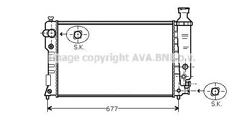 Радіатор основний AVA PEA2125 ціна, від 72.14 USD