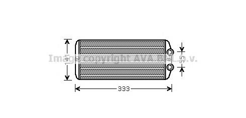 PE6312 AVA радіатор пічки (обігрівача)