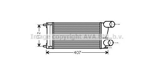 Радіатор интеркуллера PEA4337 AVA