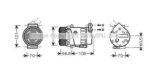 Компресор кондиціонера OLK389 AVA