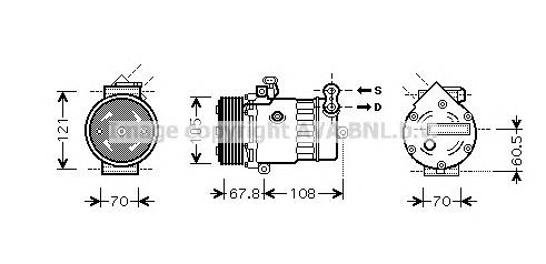 Компресор кондиціонера OLK477 AVA