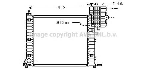 MSA2264 AVA Радіатор охолодження двигуна