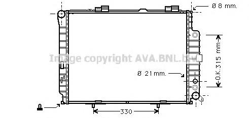 Радіатор охолодження AVA MSA2228
