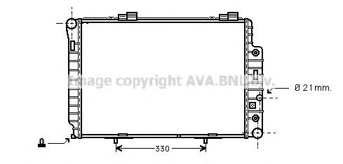 MSA2174 AVA Радіатор охолодження двигуна