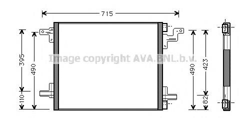Радіатор кондиціонера MS5270 AVA