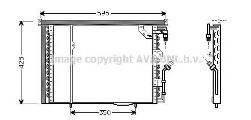 Радіатор кондиціонера MS5195 AVA