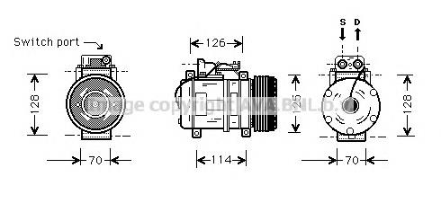 Компресор кондиціонера MSK273 AVA