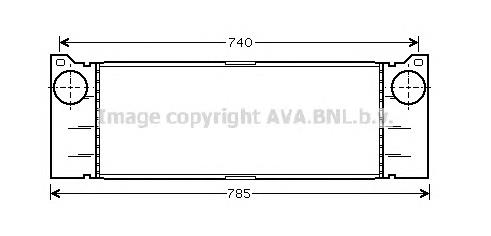 Радіатор интеркуллера MSA4473 AVA