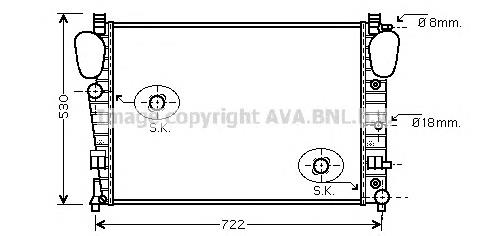 Радіатор основний AVA MSA2309 ціна, від 124.29 USD