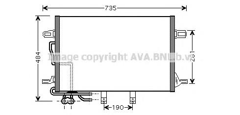 Радіатор кондиціонера MSA5307 AVA