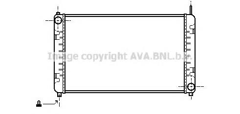 Купити MS2153 AVA Радіатор двигуна